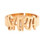 Anello Argento Rosa Personalizzato