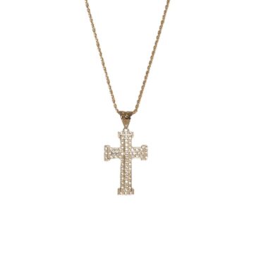 Collana in Oro 18kt pendente Croce