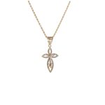 Collana con Pendente Croce in Oro 18kt