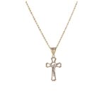 Collana in Oro 18kt Pendente Croce