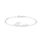 Bracciale baby in Oro 18kt con nome personalizzato 20mm