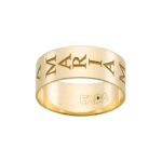 Fedina in argento 925 con nome personalizzato 8mm