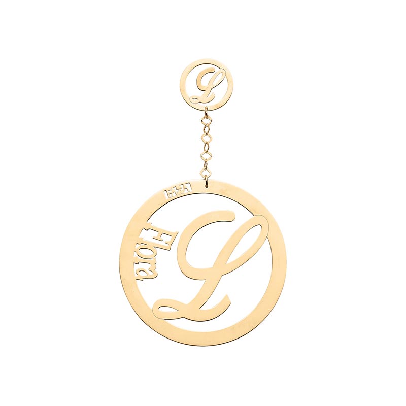 Orecchini in Oro 18kt personalizzabili con nome e lettera