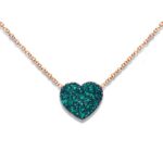 Collana Cuore con Brillanti in Oro 18kt