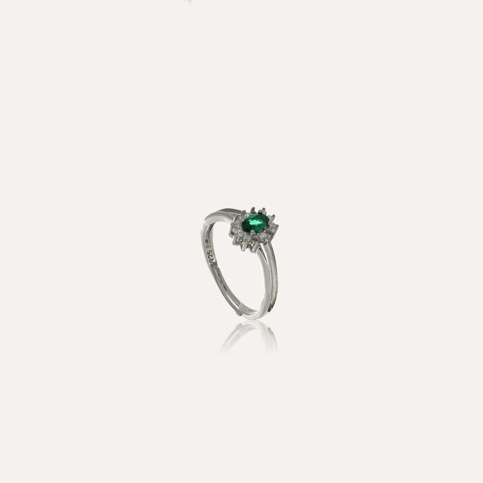 Anello pietra colorata in argento 925