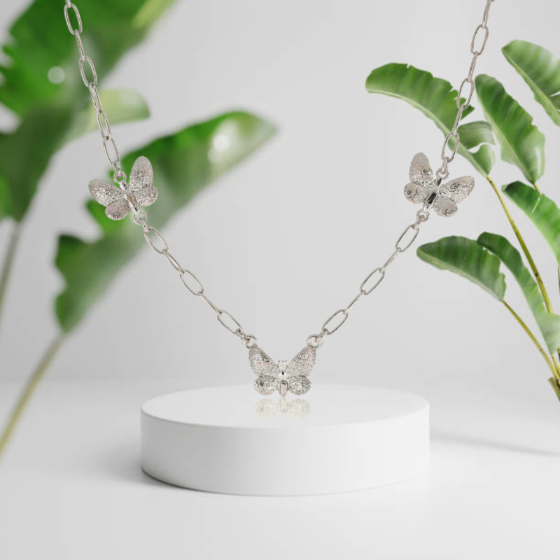 Collana Butterfly in argento 925