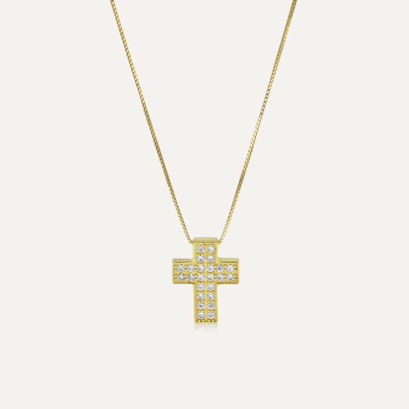 Collana con croce piccola in argento 925