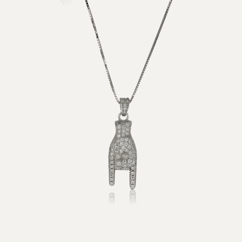 Collana portafortuna in argento 925