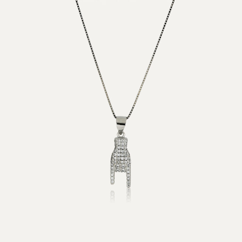 Collana portafortuna in argento 925