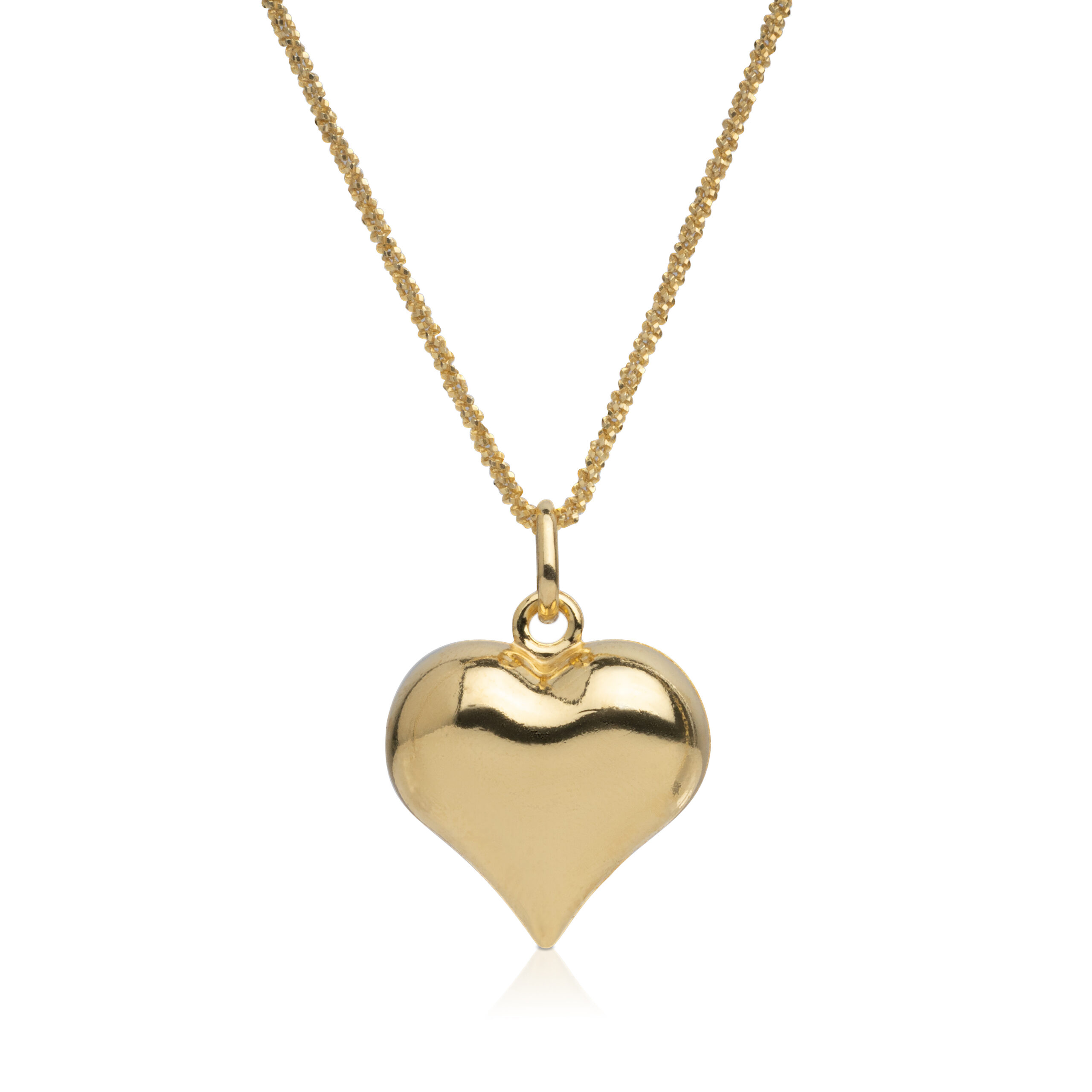 Collana cuore bombato in argento 925 - FADA - Gioielli Personalizzati Oro e  Argento