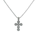 Collana in argento 925 con pendente croce