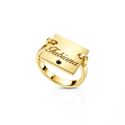 Anello Personalizzabile Quadrato
