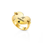 Anello cuore personalizzabile in argento 925